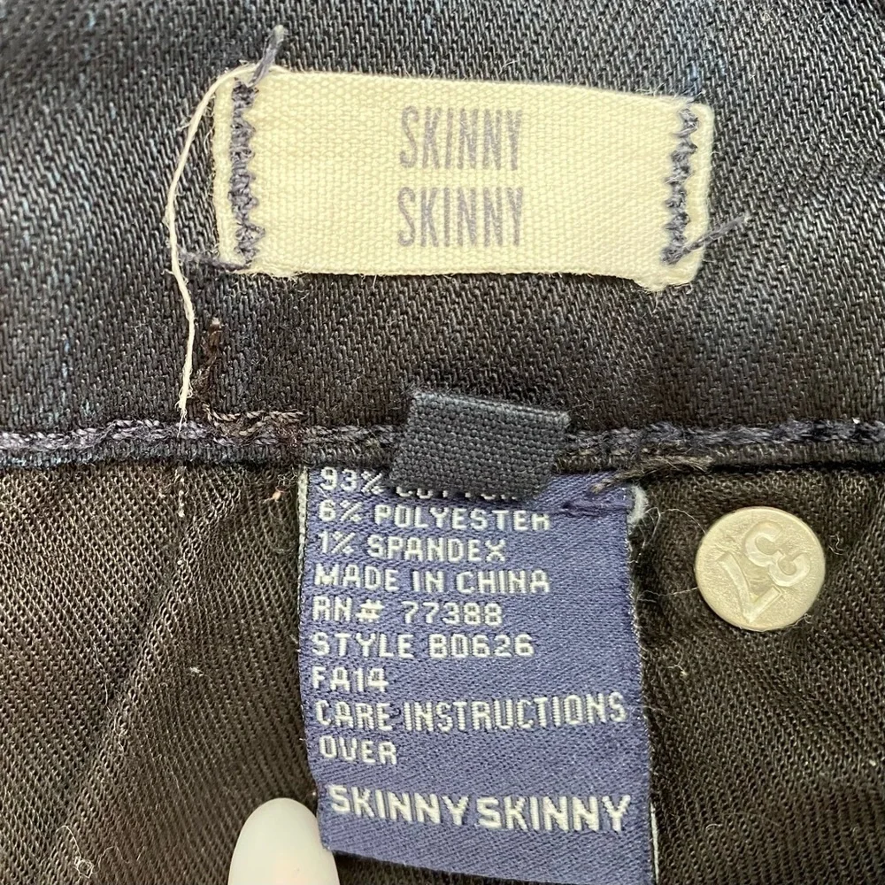 Madewell Skinny Skinny Moto Zipper Ankle Jeans , size 32
